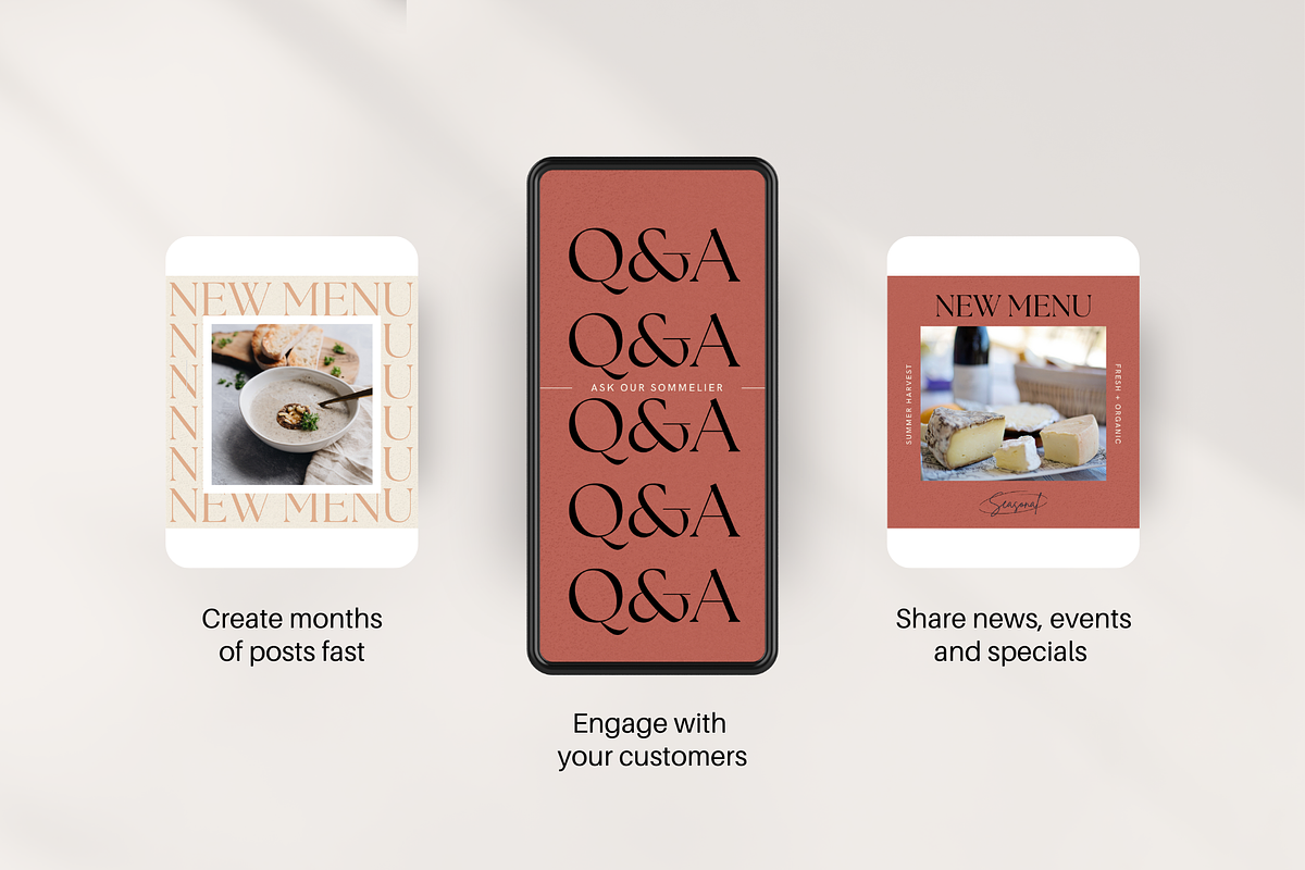 Restaurant Instagram Kit | Canva, a Social Media Template by Rose & Co. (Photo 5 of 6)