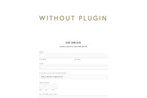 Squarespace Minimal Form Plugin