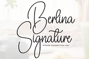 Berlina Signature | Script Font, a Handwritten Font by Scratchones (Thumbnail 1 of 8)
