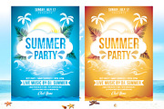 Summer Party Flyer Template v2, a Flyer Template by Briell Design (Thumbnail 1 of 3)