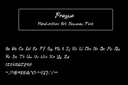 Prague: Handwritten Art Nouveau Font, a Script Font by amyxbao (Thumbnail 3 of 3)