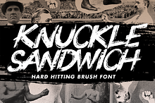 Knuckle Sandwich - A brush font