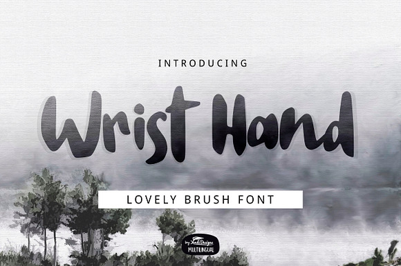 Wrist Hand Brush Font preview 7
