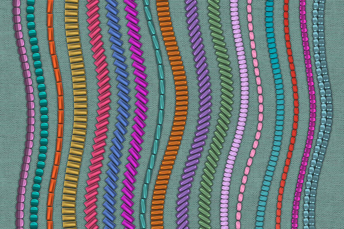 Beads Brushes for Procreate, a Brush Add-On by Hanna Inaiáh (Photo 12 of 12)