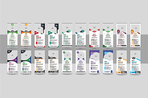 Medical roll up banner bundle, a Stationery Template by Pavel_design