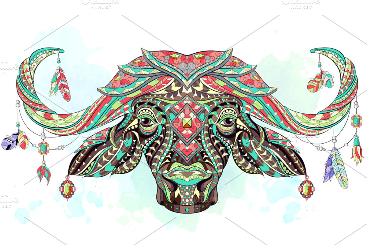 Ethnic Collection: Buffalo, an Animal Illustration by ArtoJoy (Photo 3 of 5)