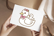 Cute Mama Duck SVG, an Object Graphic by Creative Art (Thumbnail 3 of 6)