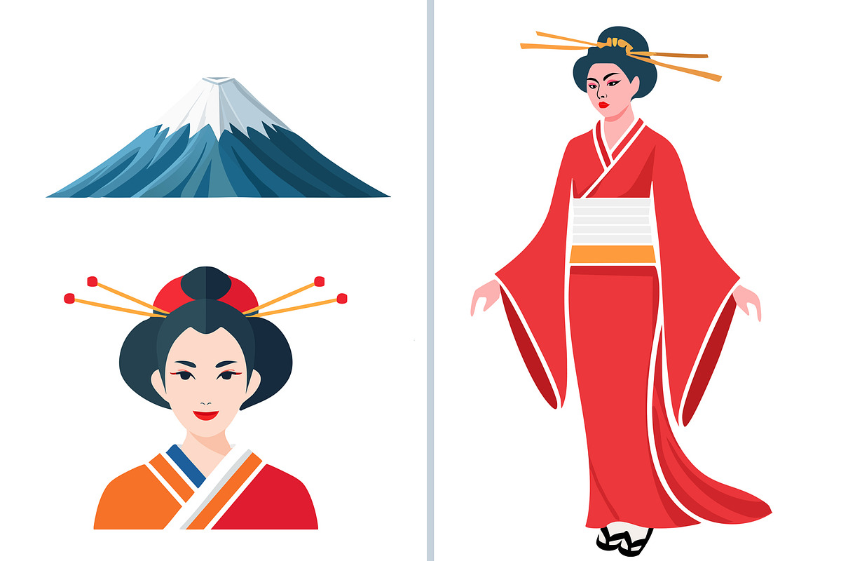 Japanese cultural elements, an Object Graphic by GreenStockPhotos (Photo 3 of 7)