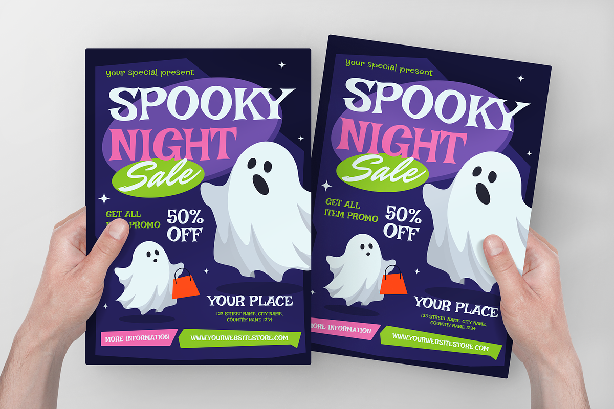 Spooky Night Sale Promo Flyer preview 6