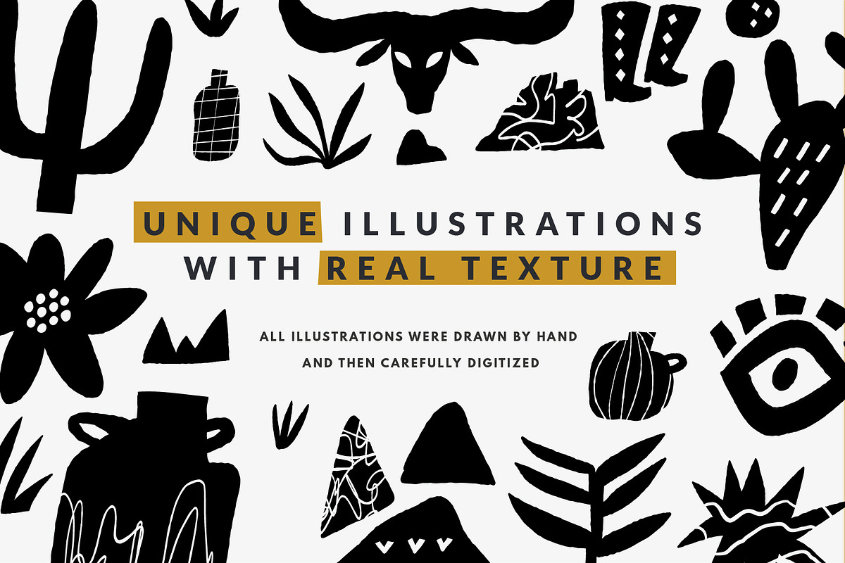 Texas Clipart | Hand Drawn Shapes, a Decorative Illustration by Favete Art (Photo 13 of 23)