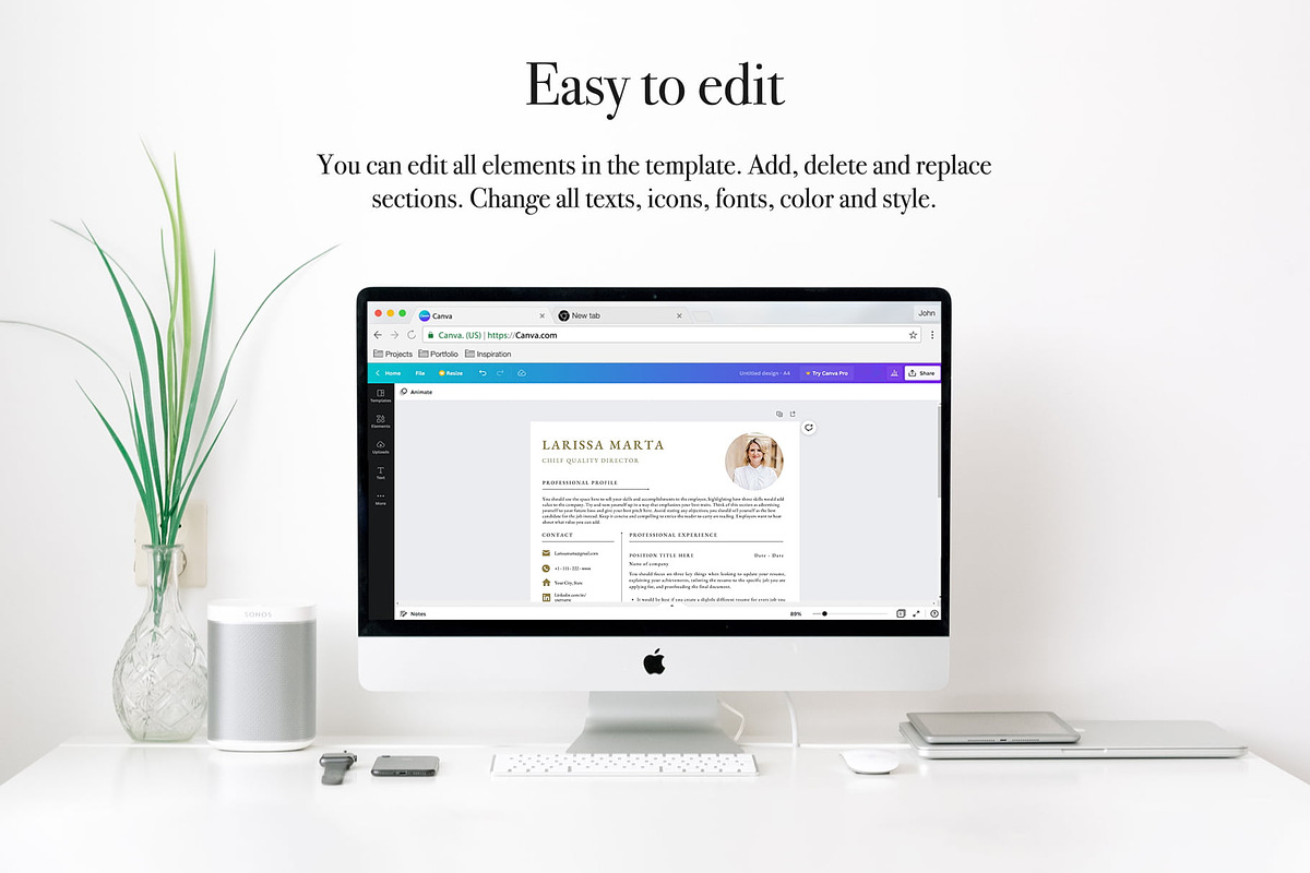 Modern Resume Template Pack | Canva, a Resume Template by Lux Resume (Photo 7 of 9)