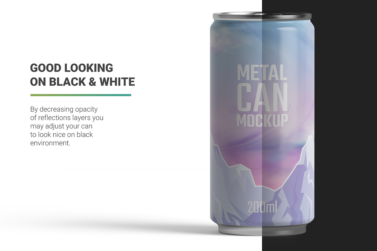 200ml Slim Can Mockup, a Packaging Mockup by AY Mock-Ups (Photo 8 of 10)