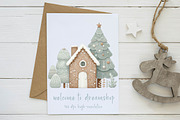 Christmas Gingerbread House Clipart, an Illustration by CreationArt (Thumbnail 3 of 6)