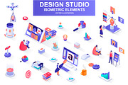 Mega Bundle Isometric Elements, an Illustration by alexdndz (Thumbnail 12 of 27)