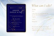 Canva *Elegant Wedding* Invitation, an Invitation Template by ElladesignCo (Thumbnail 2 of 5)