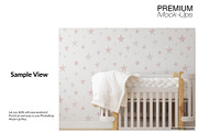 Nursery Wallpaper Mockup Set, a Household Mockup by mock-ups (Thumbnail 6 of 6)
