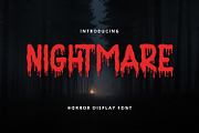Nightmare - Horror Display Font, a Sans Serif Font by Alpaprana (Thumbnail 1 of 10)
