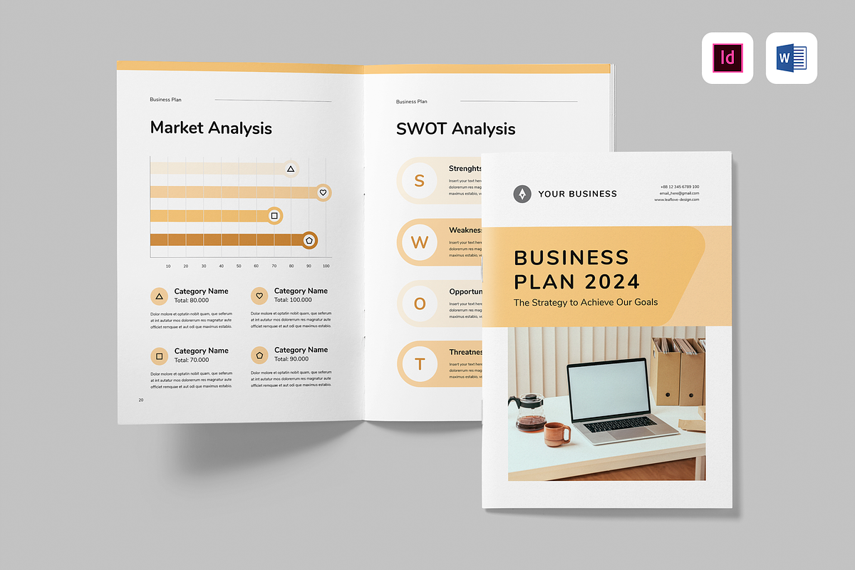 Business Plan, a Brochure Template by Leaflove
