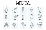 Medical |Symbols Fonts, a Symbol Font by Sirinart (Thumbnail 5 of 12)