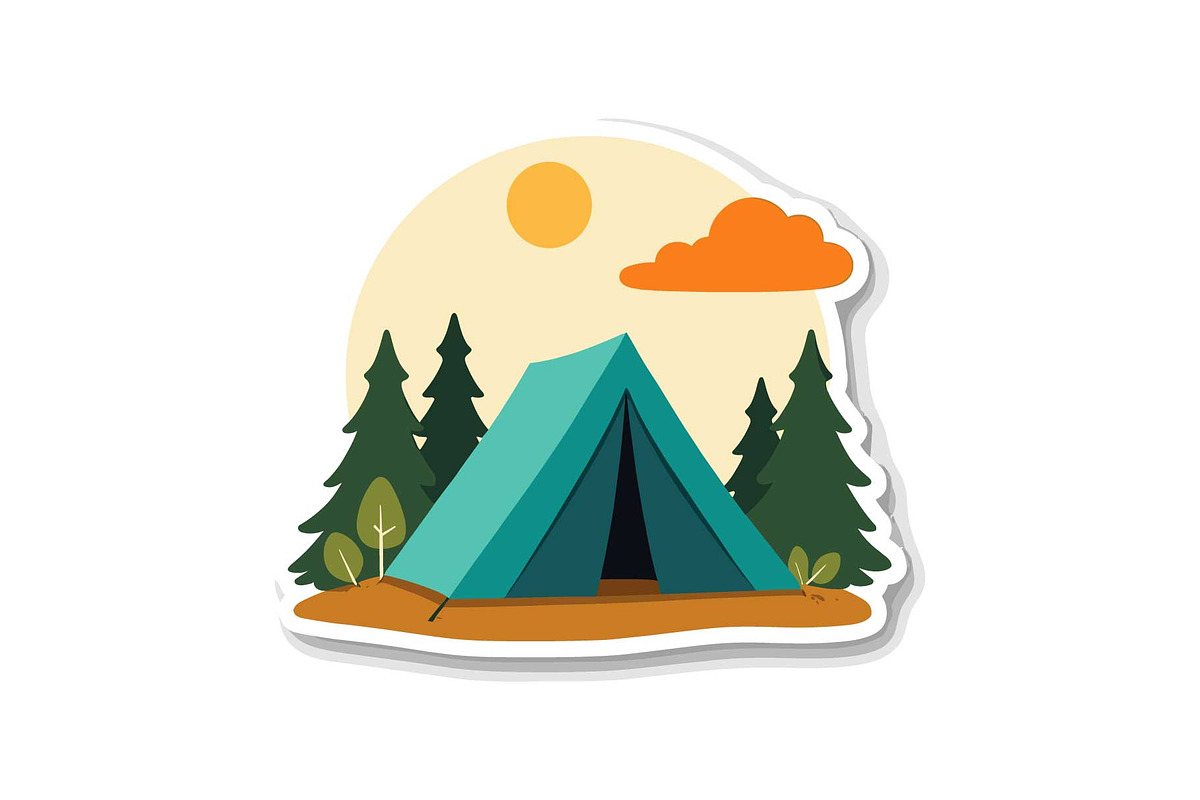 Outdoor Camping Tent Vector Pack, an Object Graphic by Designs_River (Photo 11 of 13)