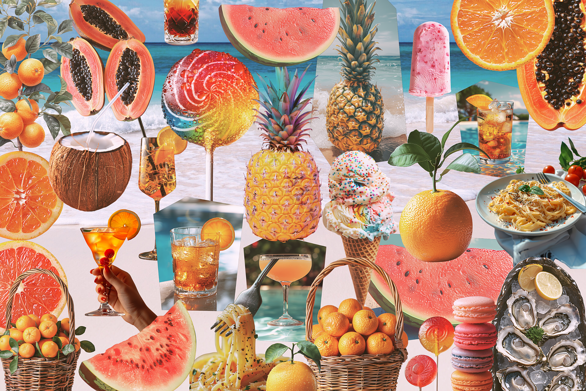 Retro summer collage - 300+ cutouts, an Object Graphic by Sofico (Photo 4 of 13)