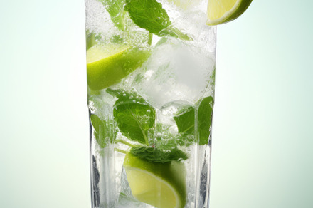 Mojito cocktail with lime and mint in highball glass, a Food & Drink Photo by Natalia Klenova's Shop