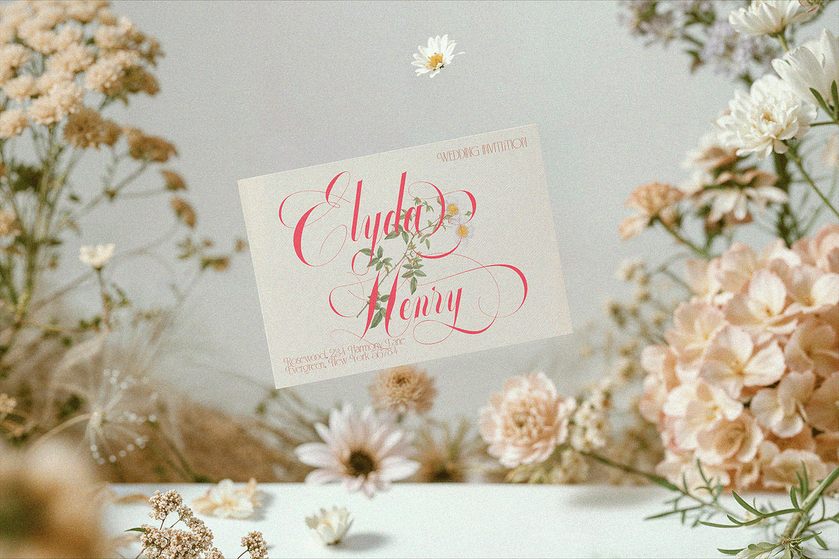 GLOWING ROMANCE — Luxury Calligraphy, a Script Font by Enxyclo Studio (Photo 8 of 22)
