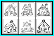 Strawberry House Coloring Book, an Object Illustration by protabsorkar11 (Thumbnail 5 of 7)
