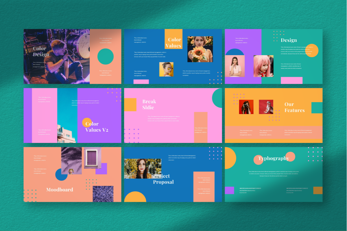 Pastel Brand Powerpoint Template, a Presentation Template by Inkofert (Photo 6 of 10)