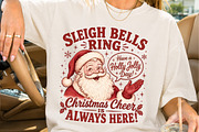 Sleigh Bell Ring Santa Christmas PNG, a Seasonal Illustration by Creative Art (Thumbnail 2 of 3)