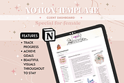 Client Dashboard Notion Template, a Templates & Theme by bellaROSEworkshop (Thumbnail 4 of 10)