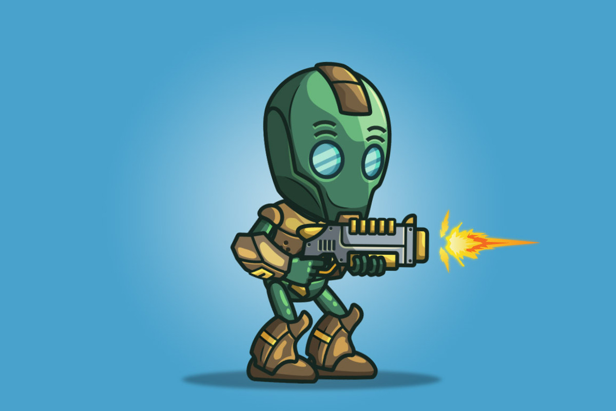 Evil Bot, an Illustration by tokegameart (Photo 1 of 4)