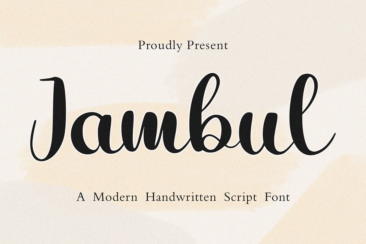 Jambul, a Script Font by Essentials Studio (Photo 1 of 8)