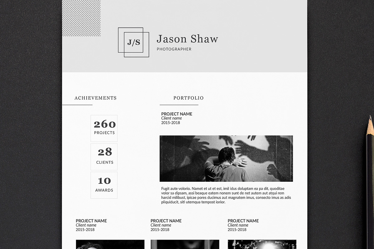 Alpha Resume Template, a Resume Template by Nina Shaw (Photo 9 of 9)