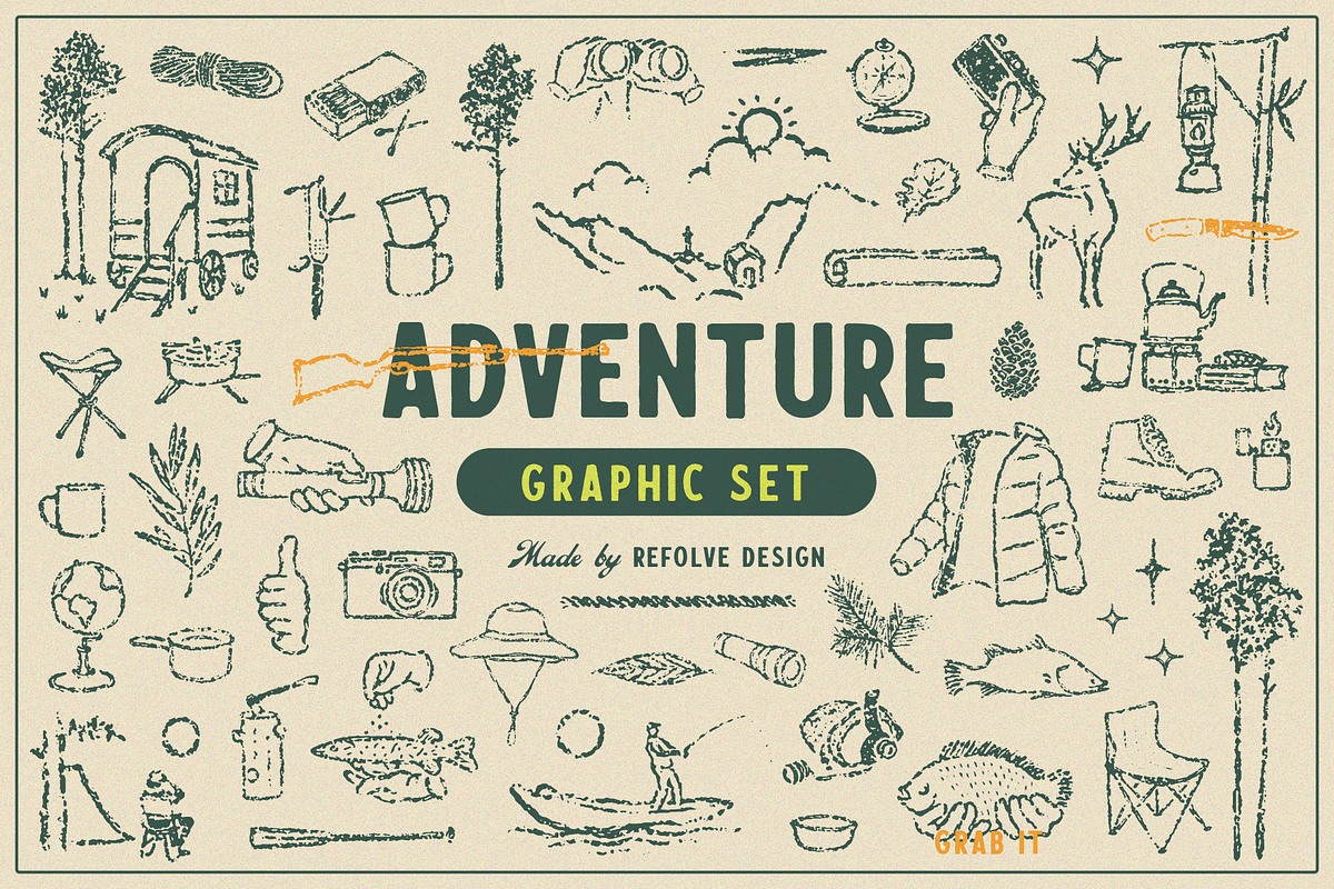 Adventure Graphic Set, a Graphic by Refolve Design (Photo 1 of 20)