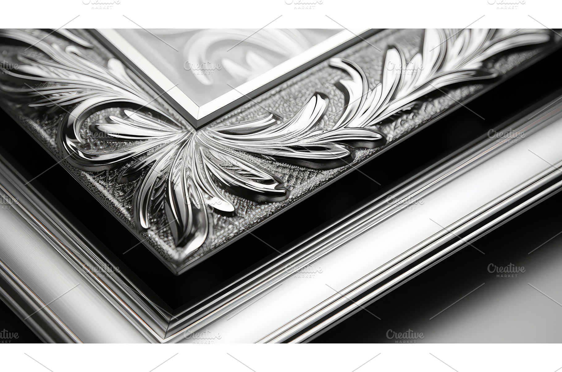 patterns silver picture frames ai, an Arts & Entertainment Photo by pikepicture