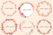 Autumn Floral Watercolor Clipart, a Decorative Illustration by LenArt (Thumbnail 4 of 18)