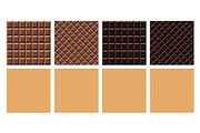 Chocolate & Waffles Sweet Patterns, a Texture Graphic by Plaid4You (Thumbnail 2 of 8)