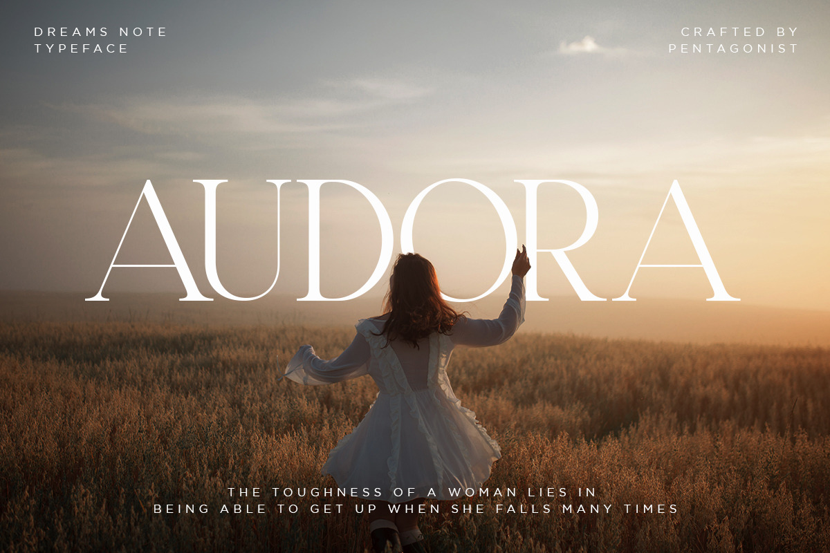 Dreams Note | Family Serif Font, a Serif Font by Pentagonistudio (Photo 3 of 10)