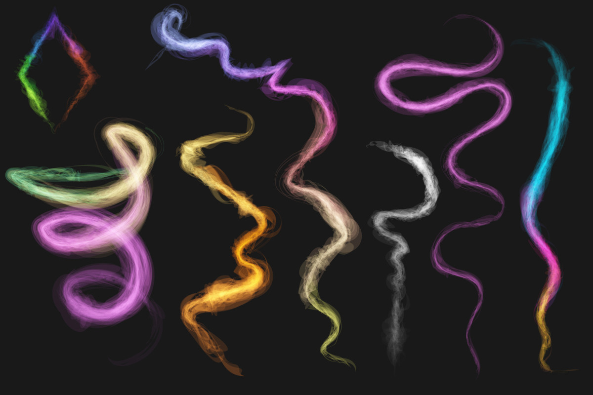 Illustrator Glow Brush Set preview 3