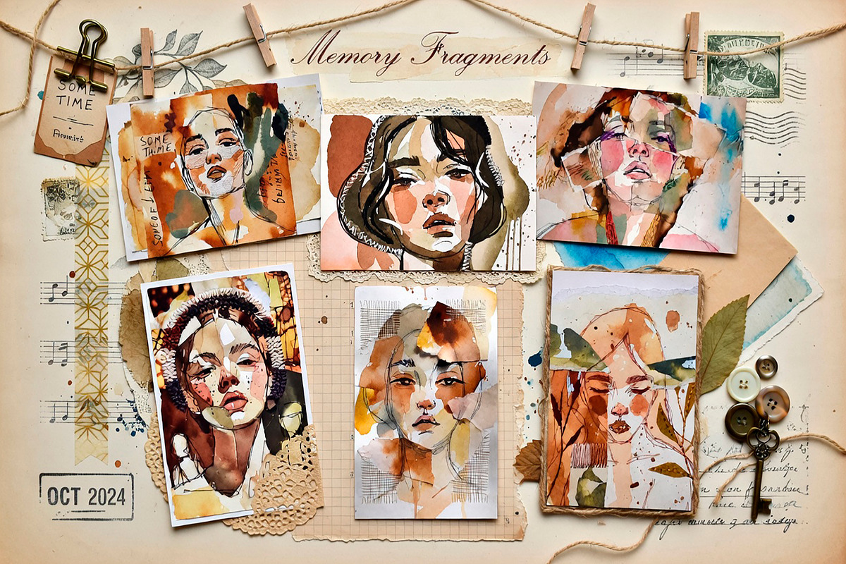 Collage Woman ART, a Wallpaper Graphic by O m N i  Studio (Photo 5 of 15)