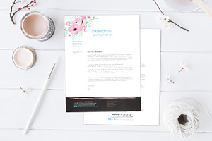 Letterhead Template Petite Flowers