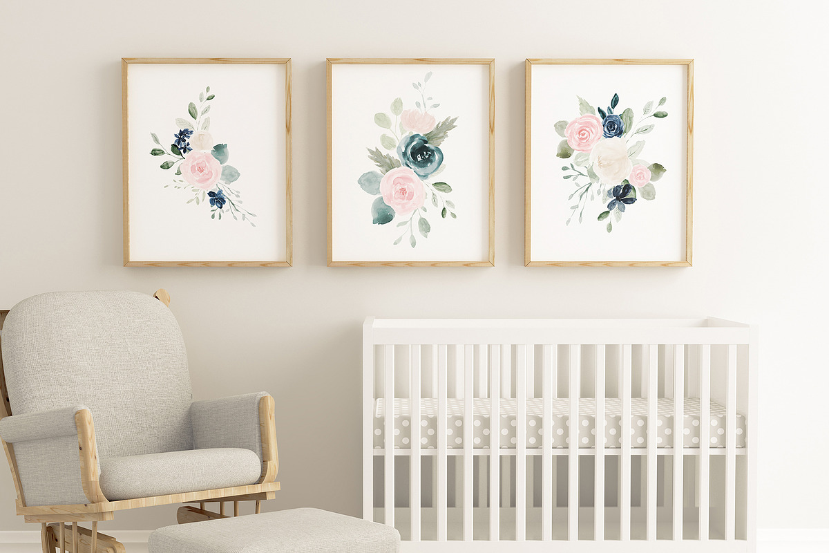 Dusk & Blush Watercolor Clipart Pack, an Illustration by PrettyGrandmillennial (Photo 11 of 13)