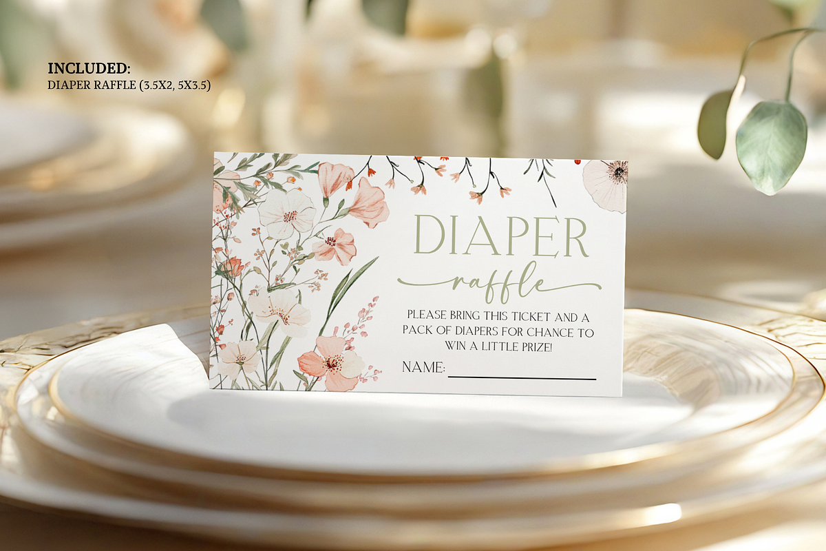A Little Wildflower Baby Shower, an Invitation Template by Digital_Mind (Photo 3 of 4)
