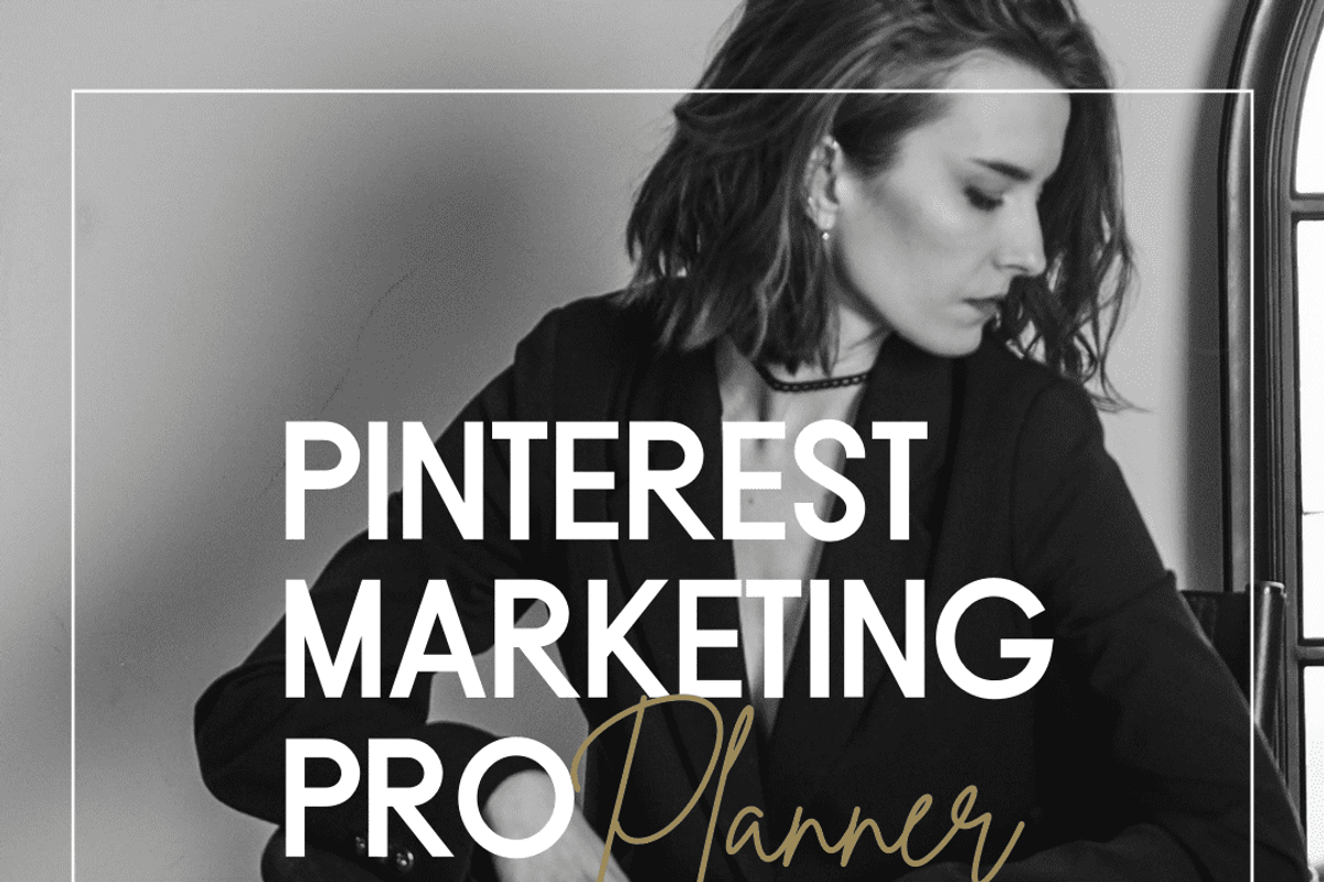 DFY Pinterest Marketing Planner[PLR], a Stationery Template by Brand Your Biz Co. (Photo 2 of 10)