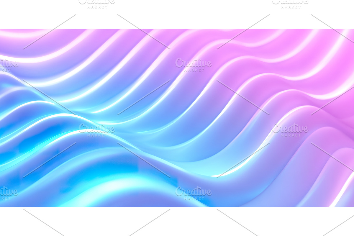 Abstract wavy pastel background with, an Illustration by Lermont51