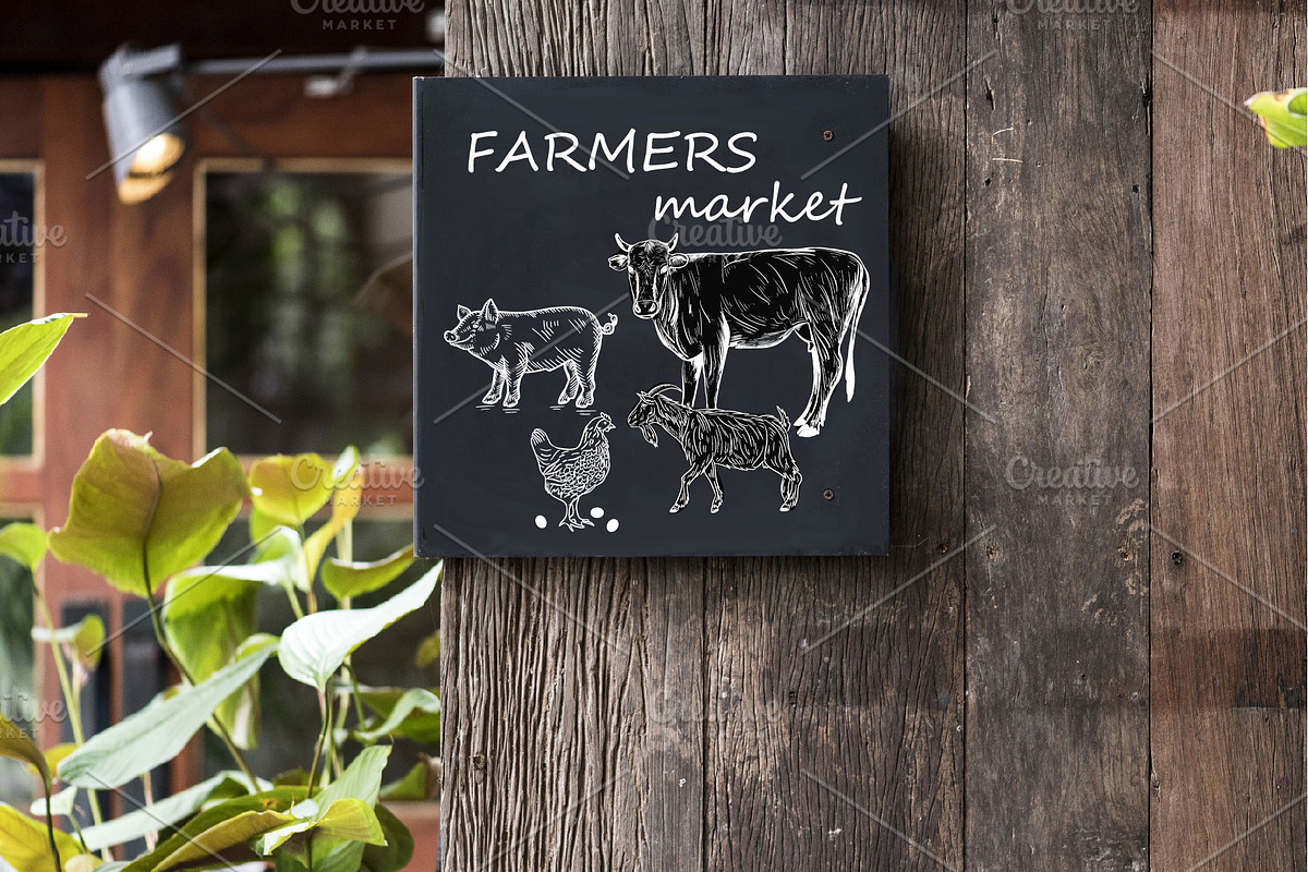 FARM ANIMALS, an Animal Illustration by IPVector (Photo 3 of 8)