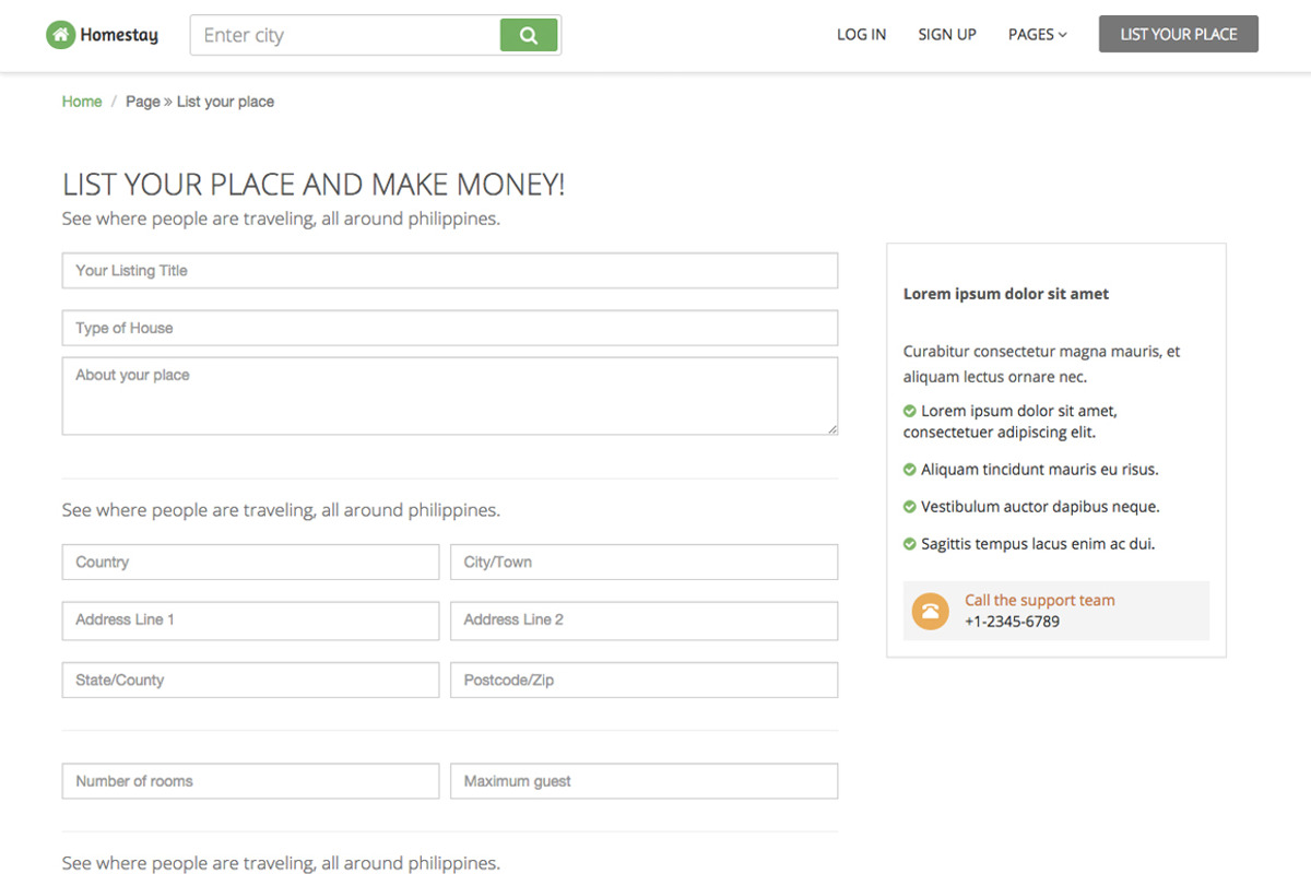 Homestay - Responsive Template, a Bootstrap Template by erwinagpasa.com (Photo 2 of 5)