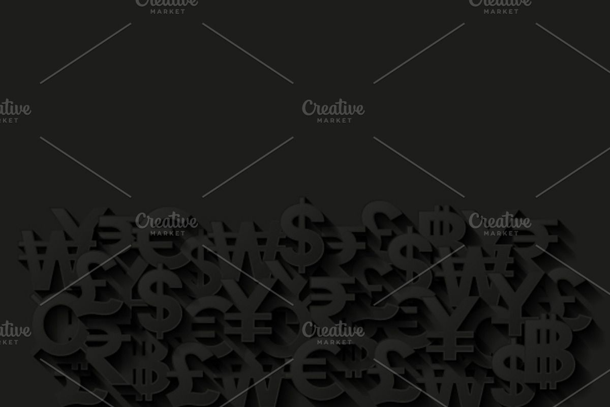 Set of backgrounds with currencies preview 4