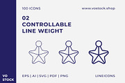 100 Tree Toys Icons, an Outline Icon by vo.stock (Thumbnail 4 of 6)